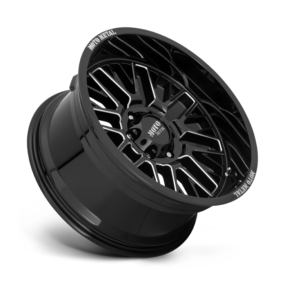 Moto Metal MO802 Warlock 20x9 Gloss Black Milled 18mm ET 66.06mm CB 6x114.3