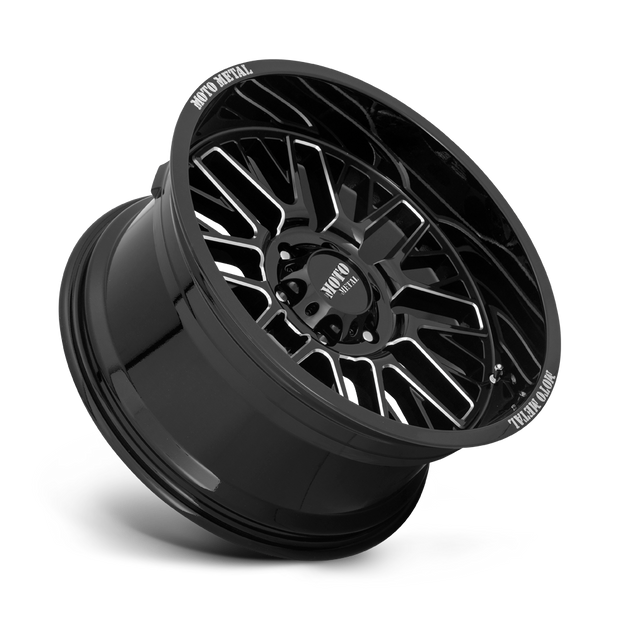 Moto Metal MO802 Warlock 20x9 Gloss Black Milled 18mm ET 66.06mm CB 6x114.3