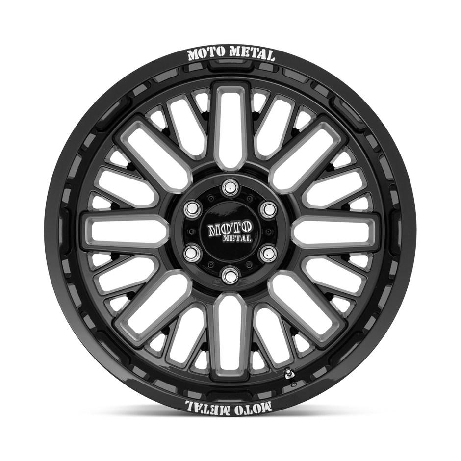 Moto Metal MO802 Warlock 20x9 Gloss Black Milled 18mm ET 66.06mm CB 6x114.3