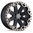 Black Rhino Hard Alloys Warlord 17x8 Matte Black w/Machined Dark Tint 30mm ET 71.5mm CB 5x127