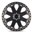Black Rhino Hard Alloys Warlord 17x8 Matte Black w/Machined Dark Tint 30mm ET 71.5mm CB 5x127