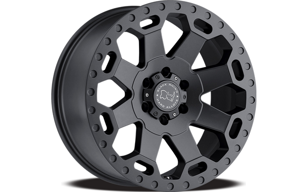 Black Rhino Hard Alloys Warlord 17x8 Matte Black 35mm ET 76.1mm CB 5x120