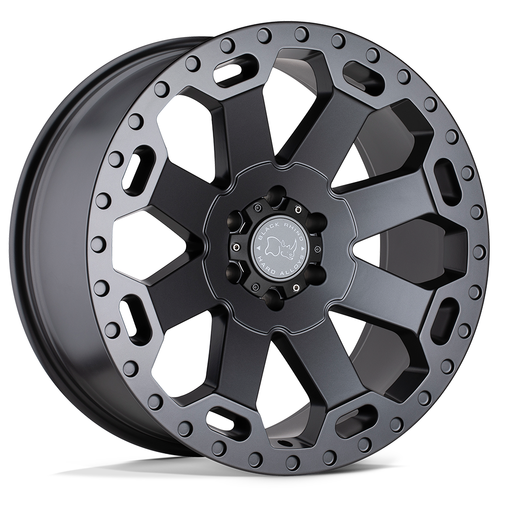 Black Rhino Hard Alloys Warlord 17x8 Matte Gunmetal 35mm ET 76.1mm CB 5x114.3