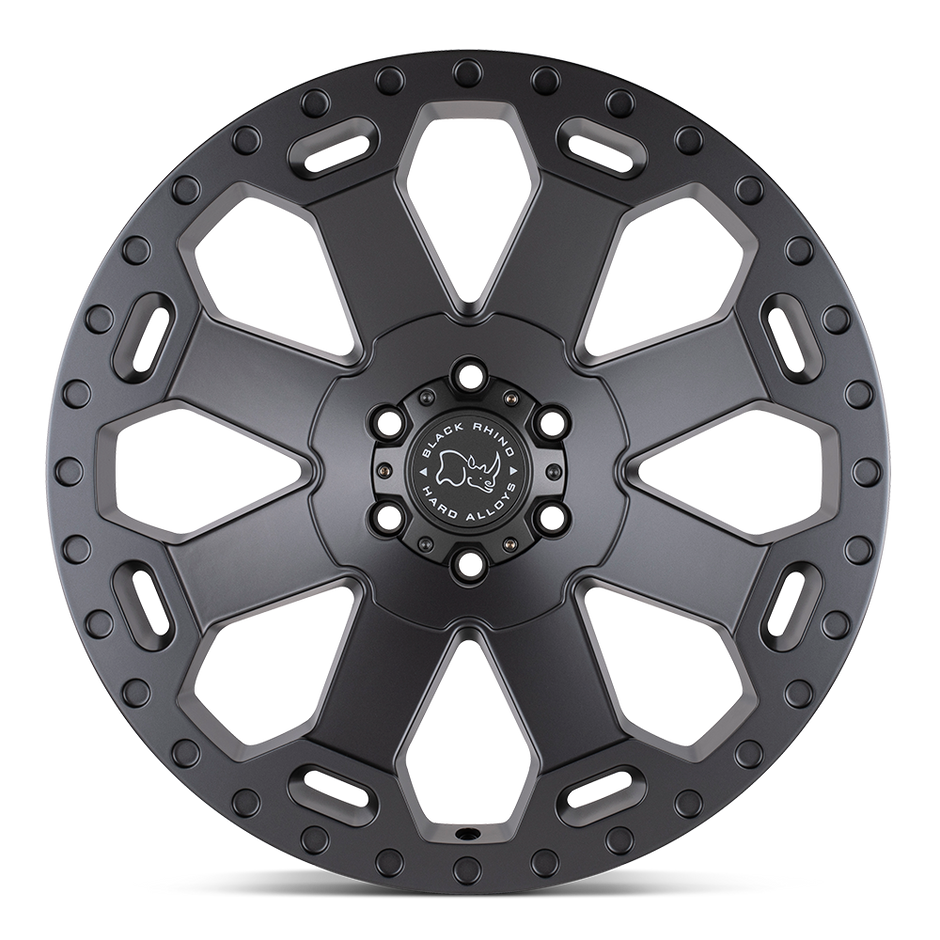 Black Rhino Hard Alloys Warlord 17x8 Matte Gunmetal 35mm ET 76.1mm CB 5x114.3