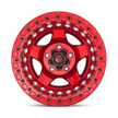 Fuel Wheels D117 Warp Beadlock 17x9 Candy Red -15mm ET 106.1mm CB 6x139.7