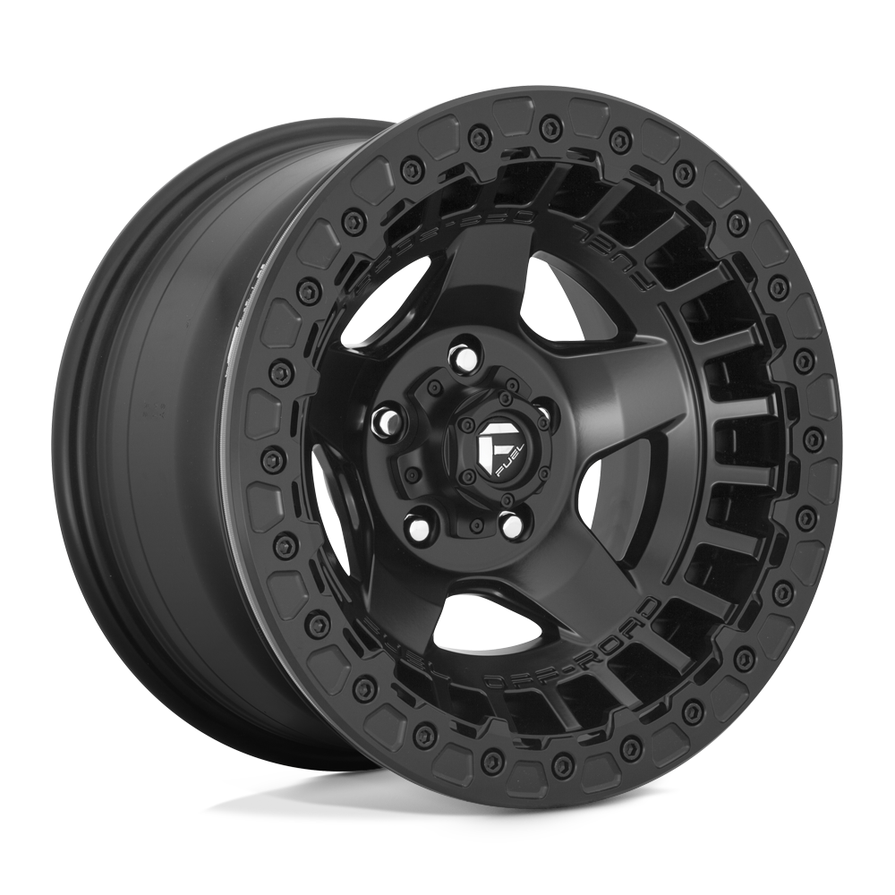 Fuel Wheels D118 Warp Beadlock 17x9 Matte Black -15mm ET 106.1mm CB 6x139.7
