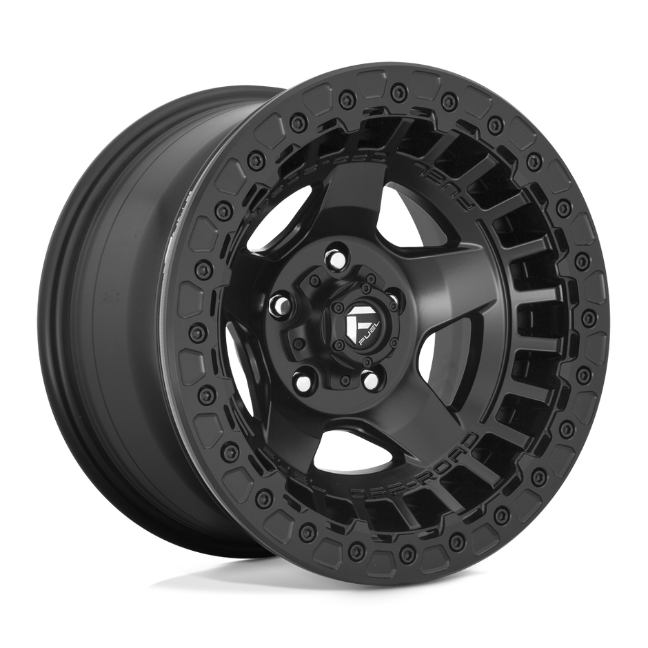 Fuel Wheels D118 Warp Beadlock 17x9 Matte Black -15mm ET 106.1mm CB 6x139.7