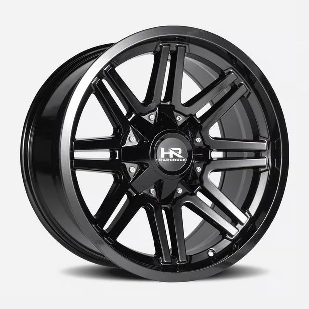 Hardrock Offroad Warrior 20x10 Gloss Black -19mm ET 110.3mm CB 5x150/5x139.7 wheel
