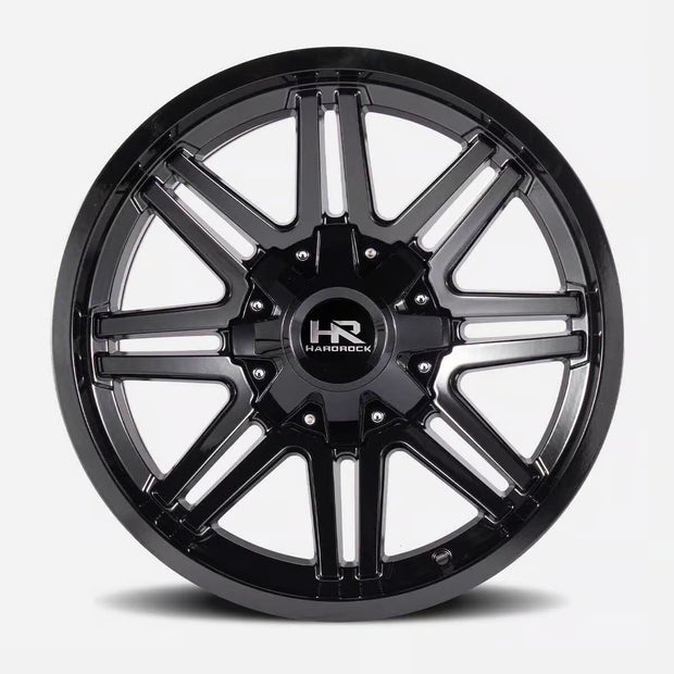 Hardrock Offroad Warrior 22x10 Gloss Black -25mm ET 110.3mm CB 5x150/5x139.7 wheel