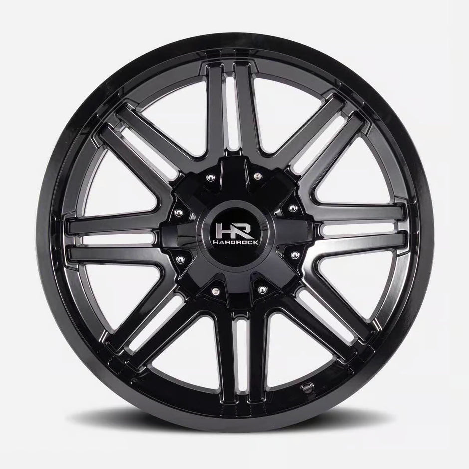 Hardrock Offroad Warrior 20x12 Gloss Black -51mm ET 125.2mm CB 8x165.1 wheel