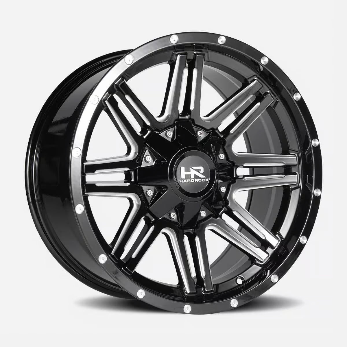 Hardrock Offroad Warrior 20x9 Gloss Black Milled wheel