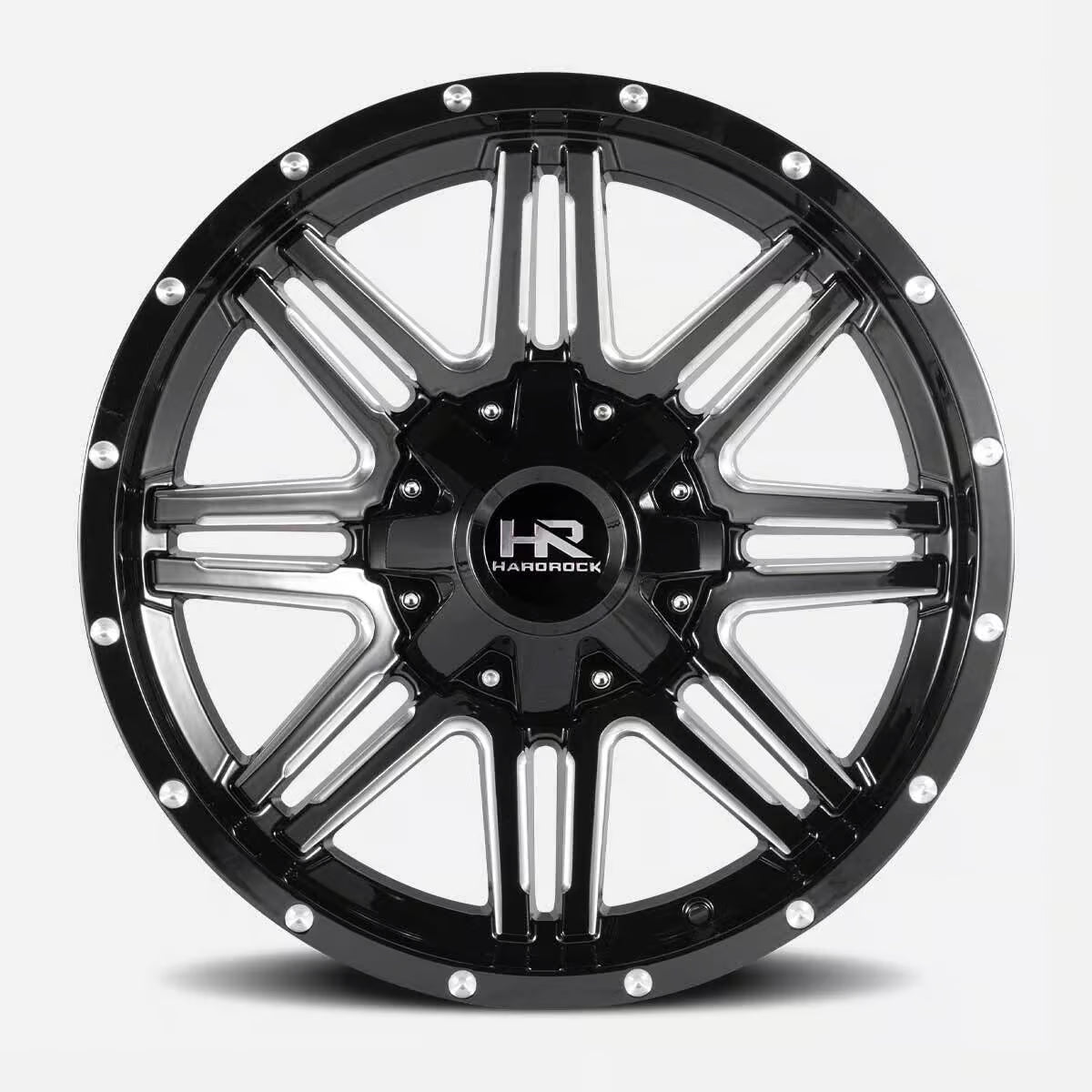Hardrock Offroad Warrior 20x9 Gloss Black Milled wheel