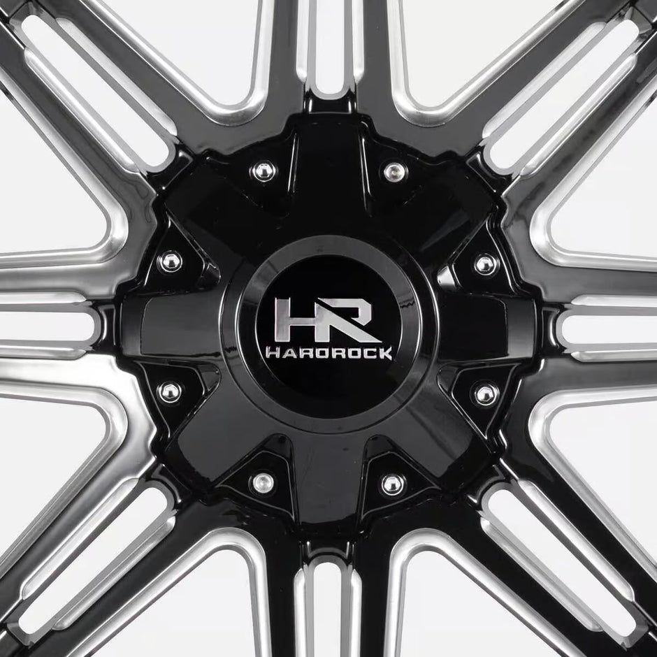 Hardrock Offroad Warrior 20x9 Gloss Black Milled wheel