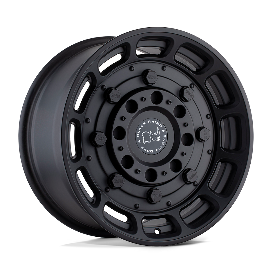 Black Rhino Hard Alloys Warthog 17x8.5 Matte Black -18mm ET 112.1mm CB 6x139.7