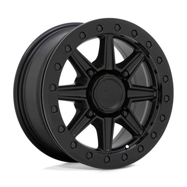 Black Rhino Hard Alloys Webb UTV Beadlock 15x7 Matte Black 51mm ET 106.1mm CB 4x137