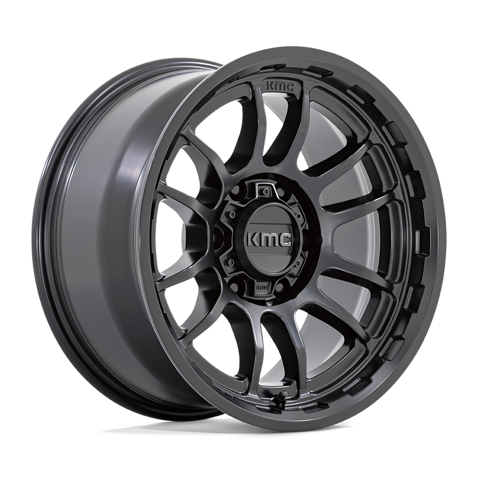 KMC Wheels KM727 Wrath 17x8.5 Satin Black 0mm ET 71.5mm CB 5x127