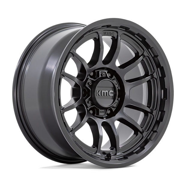 KMC Wheels KM727 Wrath 17x8.5 Satin Black 0mm ET 71.5mm CB 5x127