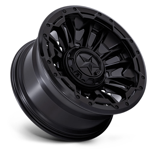 XD Wheels XD870 Bomber 20x9 Matte Black w/Gloss Black Ring wheel
