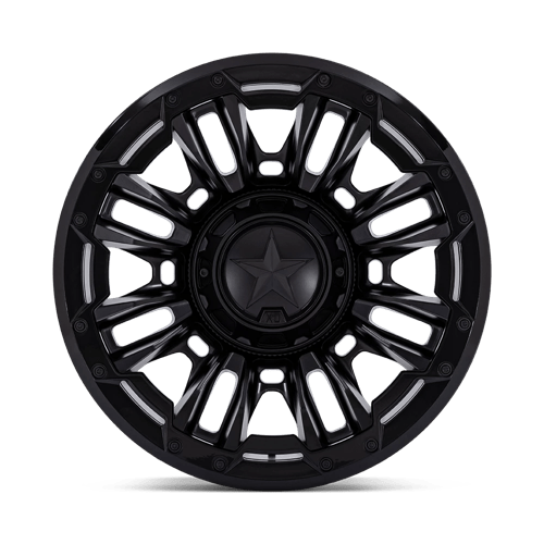 XD Wheels XD870 Bomber 20x9 Matte Black w/Gloss Black Ring wheel