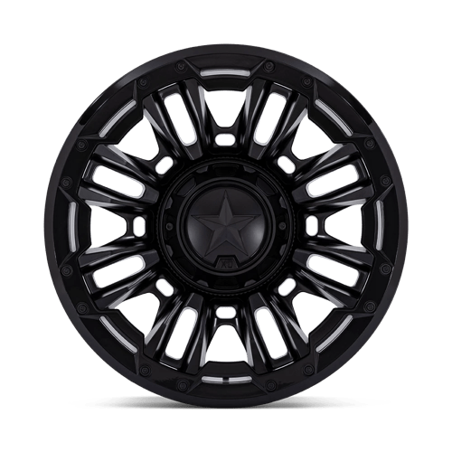 XD Wheels XD870 Bomber 20x10 Matte Black w/Gloss Black Ring -18mm ET 78.1mm CB 5x127/5x139.7 wheel