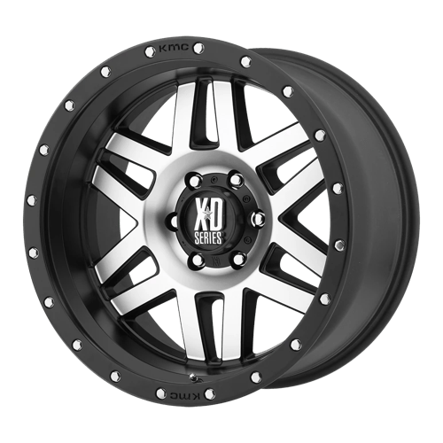 XD Wheels XD128 Machete 20x10 Machined Blue Tint -24mm ET 125.5mm CB 8x170 wheel