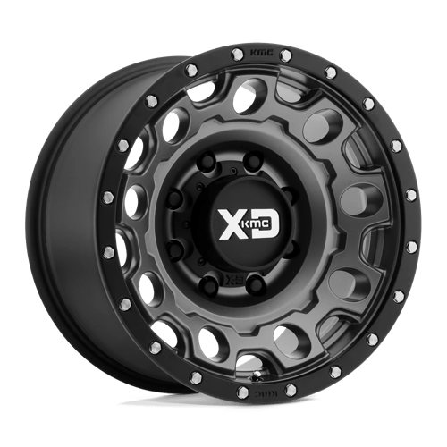 XD Wheels XD129 Holeshot 18x9 Matte Gray w/Black Ring wheel