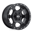 XD Wheels XD131 RG1 17x9 Satin Black -12mm ET 106.1mm CB 6x139.7 wheel