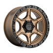XD Wheels XD139 Portal 17x8.5 Satin Bronze w/Satin Black Lip wheel