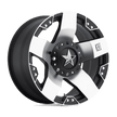 XD Wheels XD775 Rockstar 17x9 Machined Face w/Black Windows -12mm ET 83.06mm CB 5x127 wheel