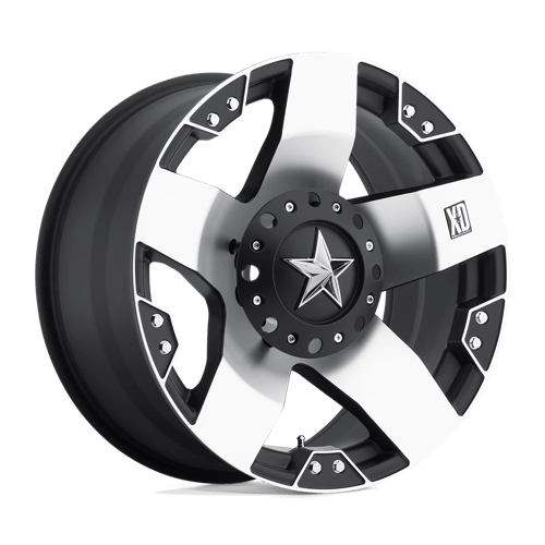 XD Wheels XD775 Rockstar 20x8.5 Machined Face w/Black Windows wheel