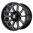 XD Wheels XD806 Bomb 20x9 Gloss Black w/Milled Accents wheel