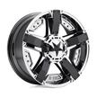 XD Wheels XD811 Rockstar II 17x8 Pvd w/Matte Black Accents wheel