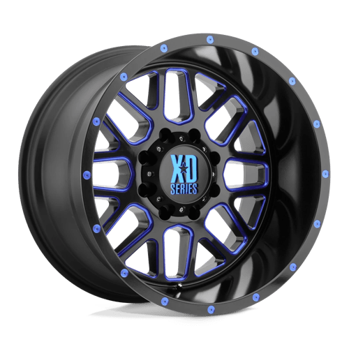 XD Wheels XD820 Grenade 20x10 Satin Black Milled w/Btcc -24mm ET 106.25mm CB 6x139.7 wheel