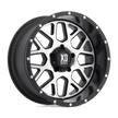 XD Wheels XD820 Grenade 20x12 Satin Black w/Machined Face -44mm ET 78.1mm CB 5x127 wheel