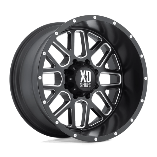 XD Wheels XD820 Grenade 22x9.5 Satin Black Milled wheel