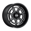 XD Wheels XD824 Bones 20x9 Semi Gloss Black Milled wheel