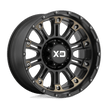 XD Wheels XD829 Hoss II 18x9 Satin Black Machined w/Dark Tint wheel