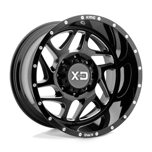 XD Wheels XD836 Fury 20x9 Gloss Black Milled wheel