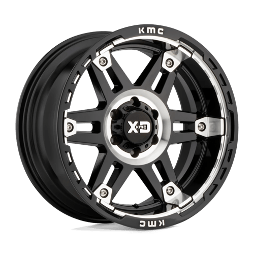 XD Wheels XD840 Spy II 20x10 Gloss Black Machined -18mm ET 124.2mm CB 8x180 wheel
