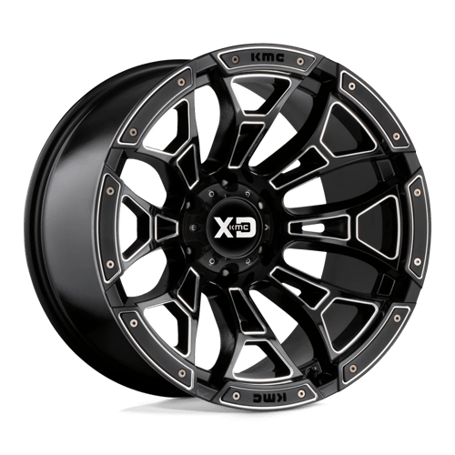 XD Wheels XD841 Boneyard 18x9 Gloss Black Milled -18mm ET 87.1mm CB 6x135 wheel