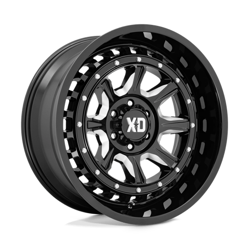 XD Wheels XD866 Outlander 20x10 Gloss Black Milled -36mm ET 87.1mm CB 6x135 wheel