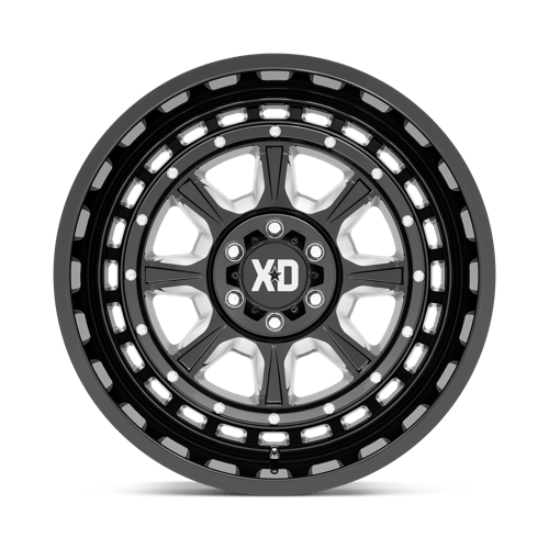 XD Wheels XD866 Outlander 20x10 Gloss Black Milled -36mm ET 87.1mm CB 6x135 wheel