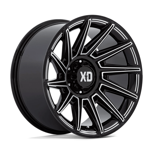 XD Wheels XD867 Specter 20x10 Gloss Black Milled -18mm ET 125.1mm CB 8x170 wheel