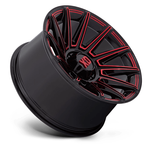 XD Wheels XD867 Specter 20x10 Gloss Black w/Red Tint -18mm ET 124.2mm CB 8x180 wheel