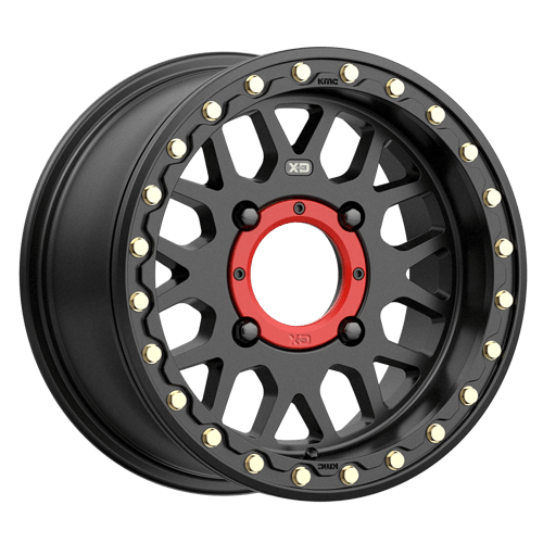 XD Wheels XS235 Grenade Beadlock 15x6 Satin Black wheel