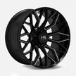 Hardrock Offroad Xcentric Xposed 22x12 Gloss Black Milled -51mm ET 125.2mm CB 8x165.1 wheel