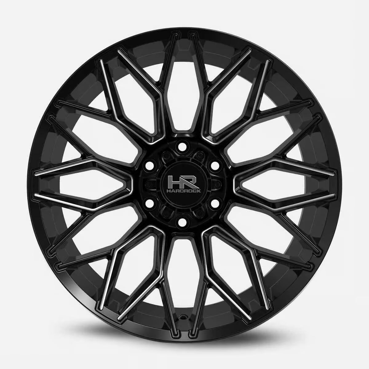Hardrock Offroad Xcentric Xposed 20x10 Gloss Black Milled -19mm ET 87.1mm CB 5x139.7 wheel