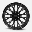 Hardrock Offroad Xcentric Xposed 22x12 Gloss Black Milled -51mm ET 87.1mm CB 6x135 wheel