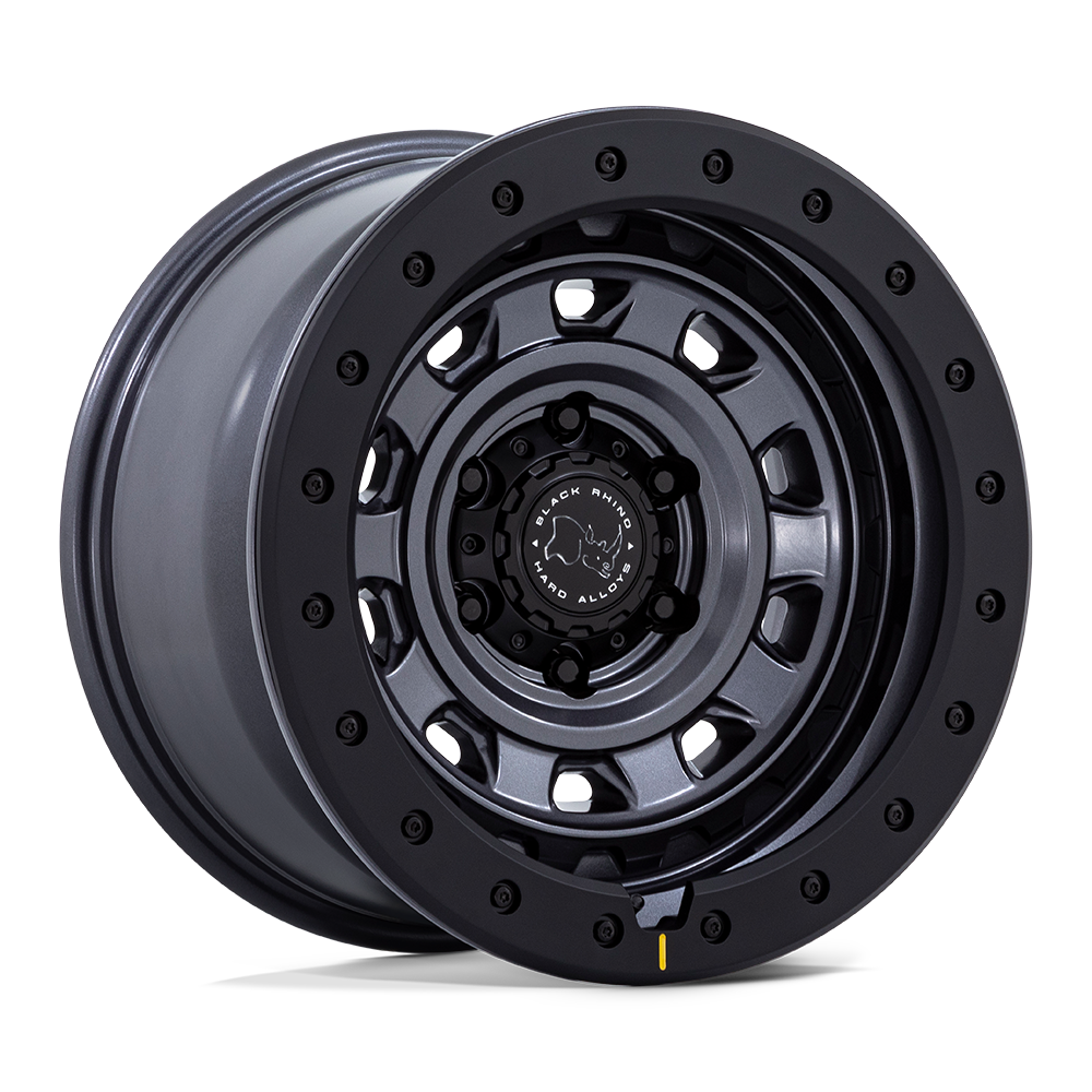 Black Rhino Hard Alloys BR023 Xplorer 16x5.5 Matte Gunmetal w/Matte Black Lip -13mm ET 108mm CB 5x139.7