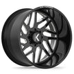 KG1 Forged KF009 Yaz-N-Left Wheel 28x14 Gloss Black Milled -76mm ET 78.1mm CB 6x139.7
